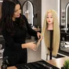 Tête à coiffer d'apprentissage cheveux thermiques 70 cm Iza Voir les images du produit 10