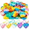 Pop-Schlüsselanhänger Mini-Fidget-Spielzeug 30 Stück Produktbild-Vorschau 1