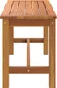 A side view of a wooden garden bench. Anteprima dell’immagine prodotto