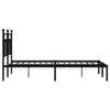 vidaXL Struttura letto con testiera in metallo nero 140x200 Anteprima dell’immagine prodotto 10