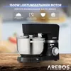 AREBOS Küchenmaschine 1500 W Schwarz | 2 Produktbild-Vorschau 10