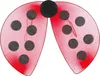 Marienkäfer Flügel Rot Schwarz Glitzer Karneval Accessoire Produktbild-Vorschau 3
