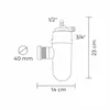 Ablaufsiphon mit Luftspalt 1/2″ & 3/4″ Ø40 mm für Produktbild-Vorschau 5
