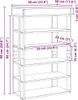 vidaXL Botník Sonoma dub 60x30x98 cm Materiál na bázi dřeva Náhled obrázku produktu 8