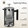 Coffee Fox Luxus French Press 350 ml Schwarz, Produktbild-Vorschau 3