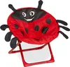 Relaxdays Moonchair per bambini, coccinella, pieghevole, A Anteprima dell’immagine prodotto 1