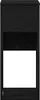 A black computer cabinet with a drawer and an open shelf. Podgląd zdjęcia produktu