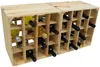 Weinregal aus unbehandeltem Naturholz für 16 Weinflaschen, Produktbild-Vorschau 3