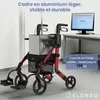 ELONEO 2in1 Fauteuil roulant déambulateur pliable et léger Voir les images du produit 8