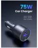 Ugreen 75W 3-Port Fast Car Charg gray, Auto, Zapalovač na Náhled obrázku produktu 7