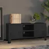vidaXL Szafka pod telewizor w stylu industrialnym czarna Podgląd zdjęcia produktu 2