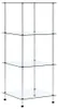 vidaXL Police se 4 policemi Transparent 40x40x100 cm Náhled obrázku produktu 6