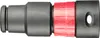 A close-up studio shot of a black and red hose connector. Anteprima dell’immagine prodotto
