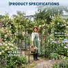 Arco da giardino - 220 cm, struttura in metallo per piante Anteprima dell’immagine prodotto 5