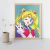 Malen nach Zahlen mit einem Rahmen Sailor Moon 40x50 cm Produktbild-Vorschau 2
