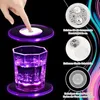 8 Stück LED Untersetzer, Acryl Rund Wasserdichtes Produktbild-Vorschau 3