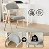 Chaise pliante SoBuy en bois rembourrée, ergonomique et Voir les images du produit 12