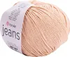 A ball of beige yarn with a label. Produktbild-Vorschau