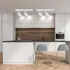 ZMH LED stropní světlo bílé stropní reflektor 2 plameny 2ER Náhled obrázku produktu 9