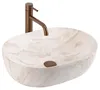 Lavabo Da Appoggio Rea Amelia Kallisto 48 Beige, Pietra Anteprima dell’immagine prodotto 1