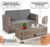 Mucola Gartenmöbel Polyrattan Lounge Sessel Sofa Bank Tisch Produktbild-Vorschau 5