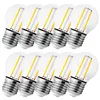 10x Leuchtmittel LED FILAMENT 230V E27 G45 2W warmweiss Produktbild-Vorschau 1