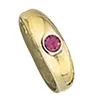 JOBO Kinder Taufring 333 Gold Gelbgold 1 Rubin rot Produktbild-Vorschau 3