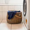 UNUS Korb aus Weide Weidenkorb rund mit 2 Griffen Ø 40 cm Produktbild-Vorschau 3
