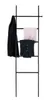 A black ladder-style rack with clothing items draped over it. Anteprima dell’immagine prodotto