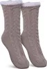 Haussocken (Beige / 1 Paar) Damen mit Teddyfutter - Produktbild-Vorschau 1