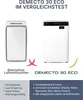 Comparison of two dehumidifiers, highlighting features and benefits. Anteprima dell’immagine prodotto