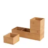 Contenitori impilabili in bambù, set da 4 pezzi. Organizer, Anteprima dell’immagine prodotto 3