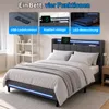 Polsterbett mit LED-Beleuchtung und USB-Ladefunktion, für Produktbild-Vorschau 5