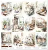 Satz Scrapbooking-Papiere 30x30 - Itd Kollektion - Cottage Anteprima dell’immagine prodotto 8