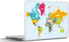 MuchoWow® Laptop Aufkleber Sticker Cover Weltkarte - Farben Produktbild-Vorschau 1