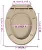 Sedile della toilette con meccanismo di chiusura morbida a Anteprima dell’immagine prodotto 4