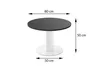 Design Couchtisch rund HSO-111 80cm Hochglanz Tisch Produktbild-Vorschau 2