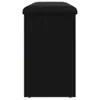 vidaXL Ławka pod buty czarna 102x32x50 cm Materiał Podgląd zdjęcia produktu 6