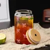 Rosa Schleife Glas mit Deckel und Strohhalm, Trinkgl?ser Produktbild-Vorschau 4
