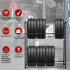Regál na pneumatiky, stojan na 8 pneumatik, 2 úrovně, Náhled obrázku produktu 7