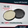 WELLGRO 50x Einmachgläser mit Schraubdeckel schwarz - 235ml Produktbild-Vorschau 4