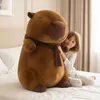Mascotte grande peluche giocattolo capibara con sciarpa 100 Anteprima dell’immagine prodotto 2
