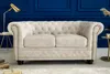 riess-ambiente Chesterfield 2er Sofa 150cm Samt champagner Produktbild-Vorschau 3