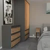 STIV Möbel | Schmaler Nachttisch Eiche Wotan 30x20x55 cm | Produktbild-Vorschau 7