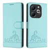 Leder Hülle für Infinix Smart 8 Plus/Smart 8 Pro Süße Katze Produktbild-Vorschau 2