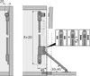 Klappenhalter Klassik D mit Magnet-Zuhaltung Stahl Produktbild-Vorschau 2