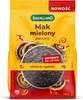 A package of poppy seeds with images of poppy seed rolls. Podgląd zdjęcia produktu