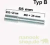 Gewindeadapter M8 / M10 - 55 mm - Typ A Produktbild-Vorschau 4