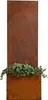 Sichtschutz Rost Metall Gartenzaun 150x50cm Hochbeet Produktbild-Vorschau 8