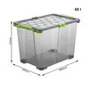 Box m. Rädern 65 l EVO TOTAL PROTECTION, Farbe:Anthrazit & Produktbild-Vorschau 3